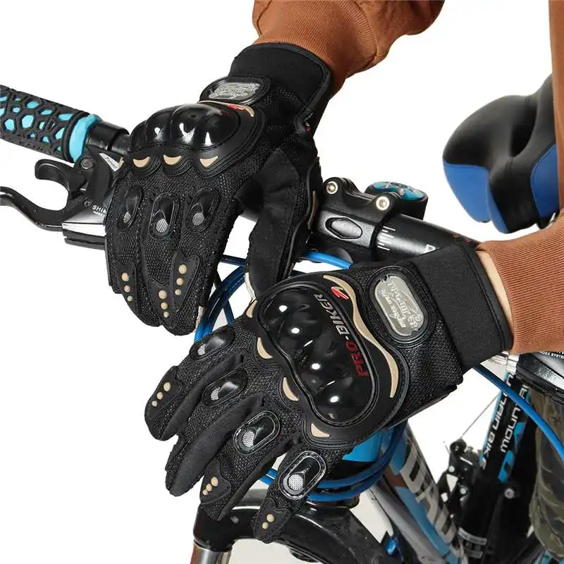 Ветрозащитные мотоциклетные перчатки Велоспорт MTB горный велосипед Guantes мотокросс полный палец Сенсорный экран Регулируемый велосипед мото перчатки