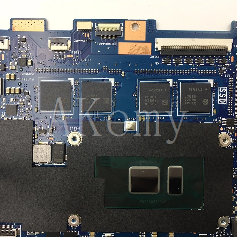 Akemy лучшая конфигурация материнская плата для ноутбука ASUS Q324UAK Q324UA Q324U материнская плата 60NB0C00-MB8000 16 Гб ОЗУ I7-7500 процессор