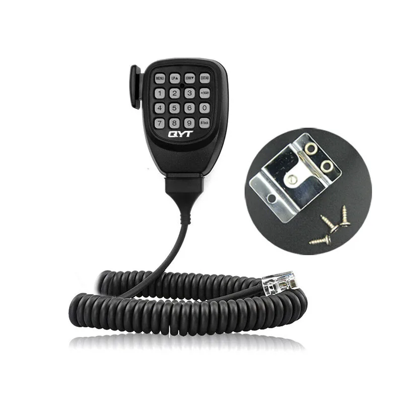 Оригинальный Микрофон QYT Spearker PTT Mic с крючком для Φ KT8900 | Электроника