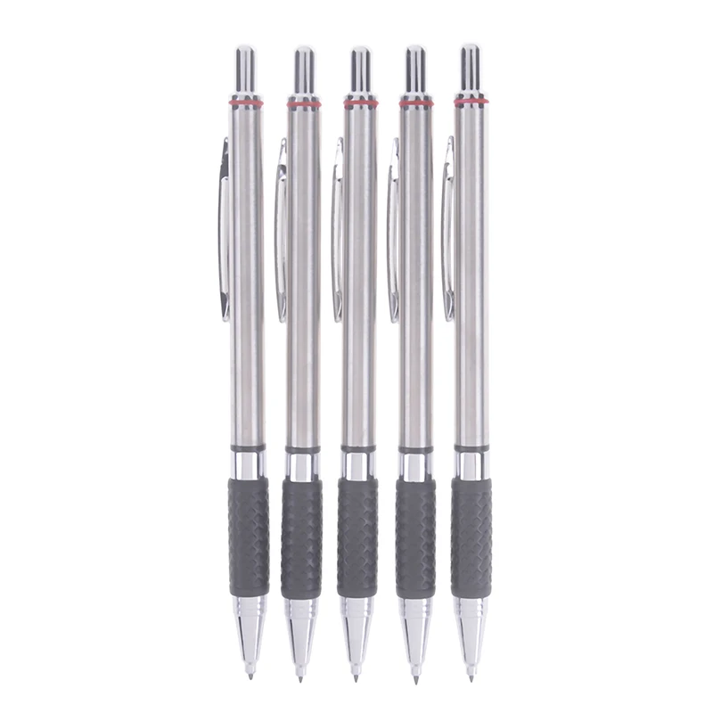 

2.0 mm 1Pc Metal Automatic/Mechanical Pencils simple lead holder Steel Office School Supplies Stationery Art Supplies