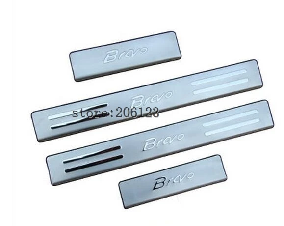 4 шт. накладки на пороги дверей для Fiat Bravo 2008 2012|strip for car|strip doorsstrip sticker |