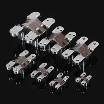 

Brand New 10PCS Heavy Duty Hidden Cross Hinges Invisible Concealed Folding Door Hinges Durable