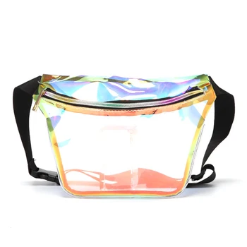 

Women Waist Bag Crossbody Pouch Single Shoulder Multifunctional Fanny Pack Walking Fashion PVC Transparent Portable Waterproof