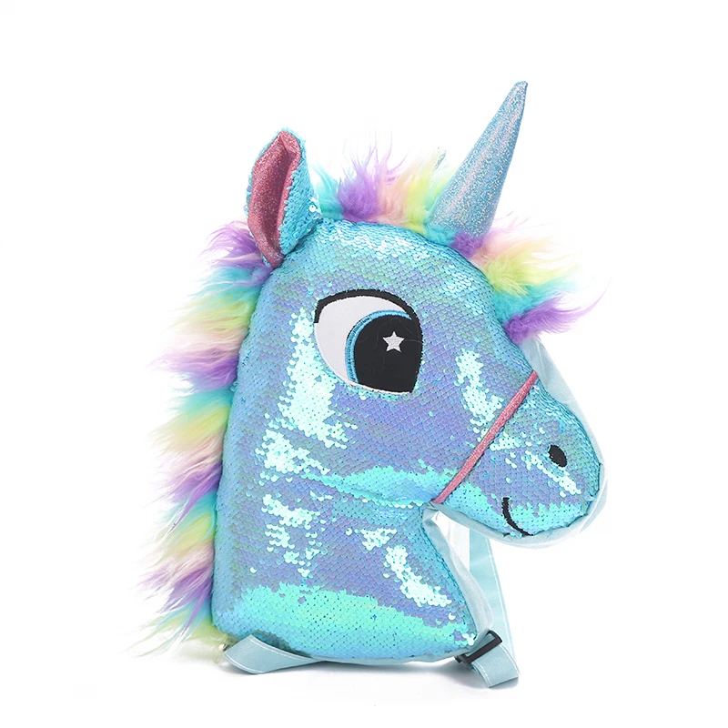 Reversible Sequin Unicorn Kawaii Backpack