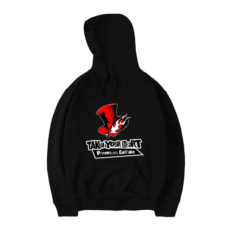 Новая мода Persona 5 забавная игра толстовка с капюшоном шляпой P5 повседневная