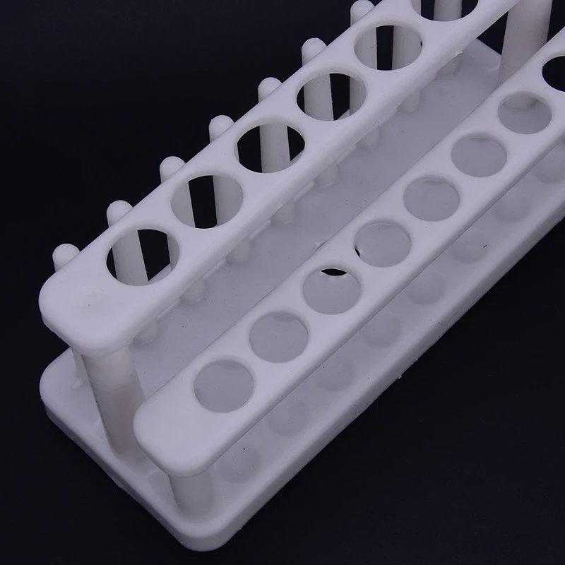 1Pc Plastic Test Tube Rack 15 Holes and 9 Pins Holder Support Burette Stand Lab Test Tube Stand Shelf