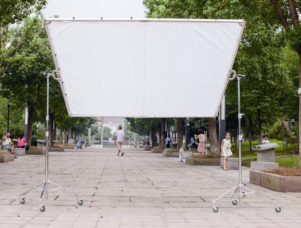 Съемный комплект с рамкой бабочкой 2 4x2 4 м 8x8 дюймов белый шелк диффузией для