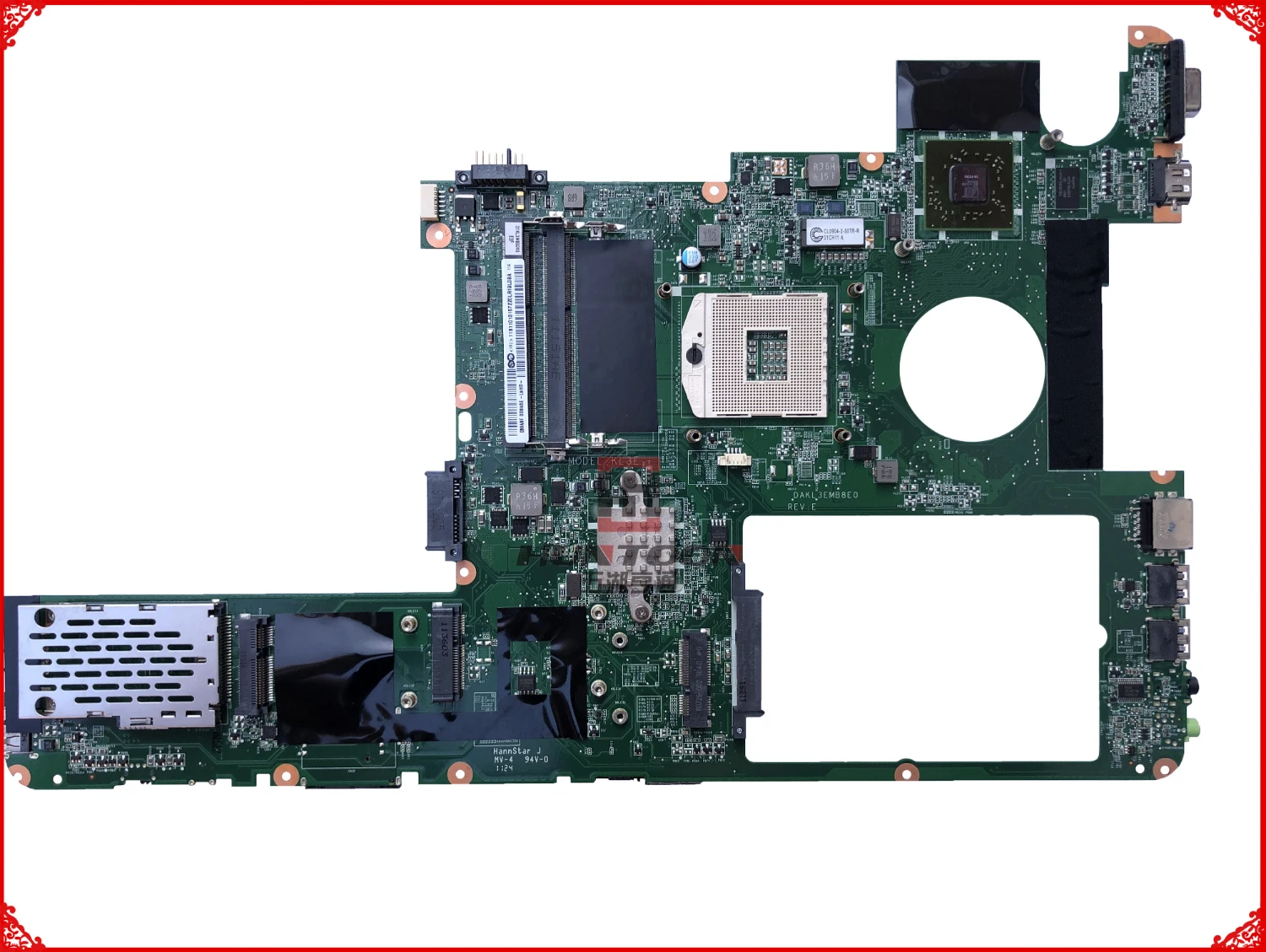 

Free shipping KL3E DAKL3EMB8E0 For Lenovo Ideapad Y560P Laptop Motherboard PGA989 SLJ8E HM76 DDR3 HD6570M 1GB Tested