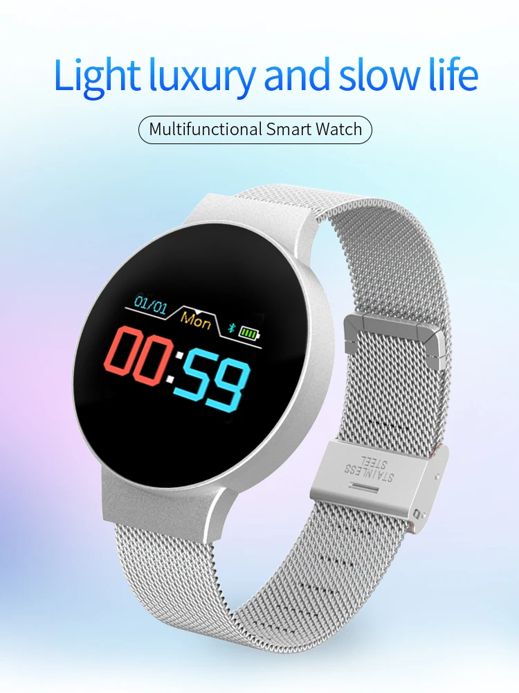 R11 SmartWatch Full Screen Touch Ip67 Waterproof Support Heart Rate Blood Pressure Monitor Exercise Fitness Smart watch Band