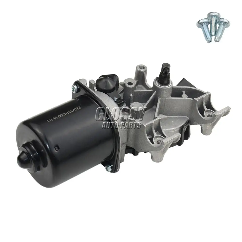 Car Black Hatchback Front Windscreen Wiper Motor For Renault Clio MK3 2005-2015