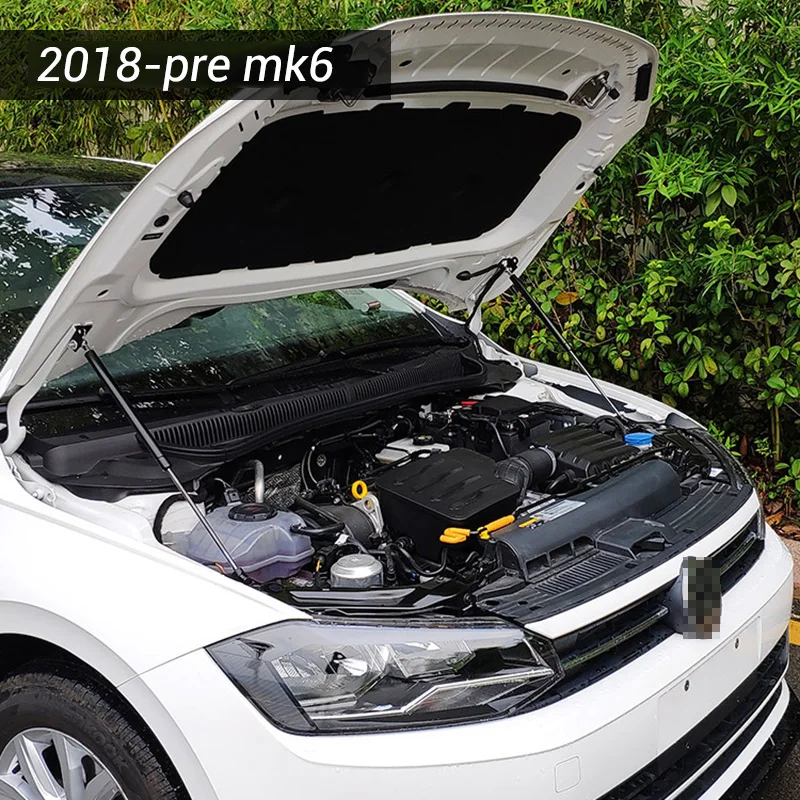 Для VW Polo 2018 2019 2020 2021 MK6 крышка капота газовая пружина амортизатор опорная стойка