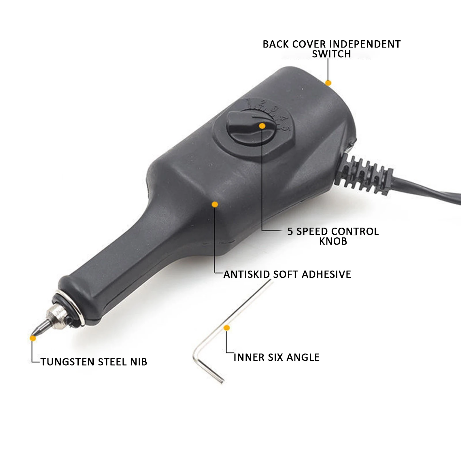 13W Engraving Pen Electric Engraver Tool Jewelry Metal Glass Carving