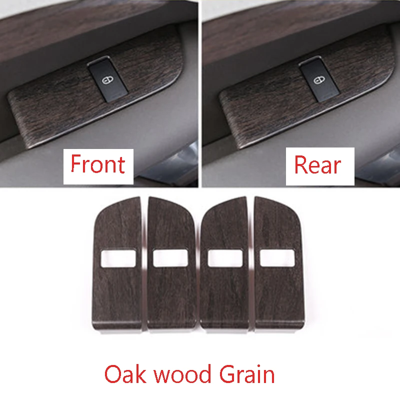 oak wood grain 5 стилей ABS внутренняя защита от детей для Land Rover Discovery 5 L462 LR5 автомобильные аксессуары - Название цвета: oak wood grain