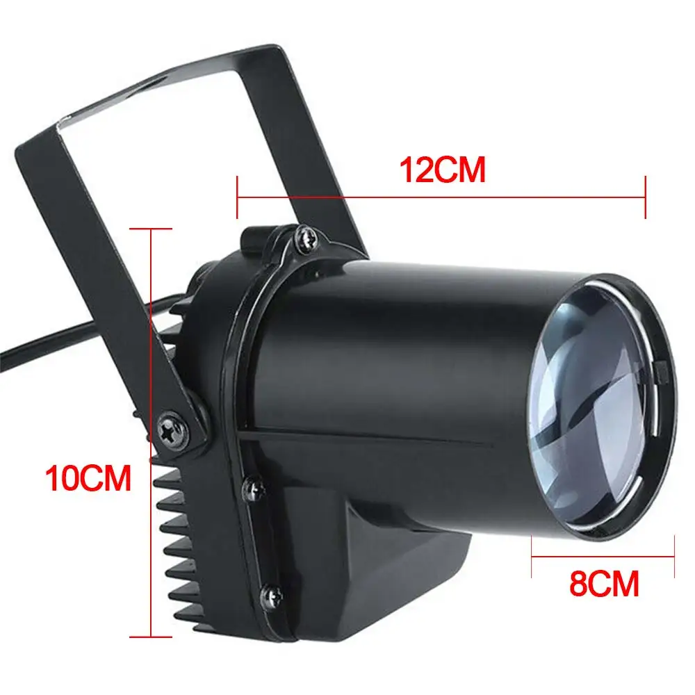 110-240V Spin Stage Light Pinspot Lights LED Beam Spotlight Christmas Decor KTV Holiday Lighting Party Dance Garden Fantastic