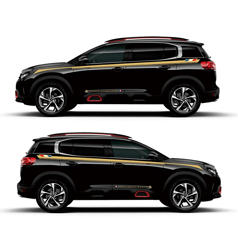 Автомобильный Стайлинг, Спортивная Автомобильная наклейка для Citroen C5 AIRCROSS Mark Levinson, автомобильные наклейки с обеих сторон