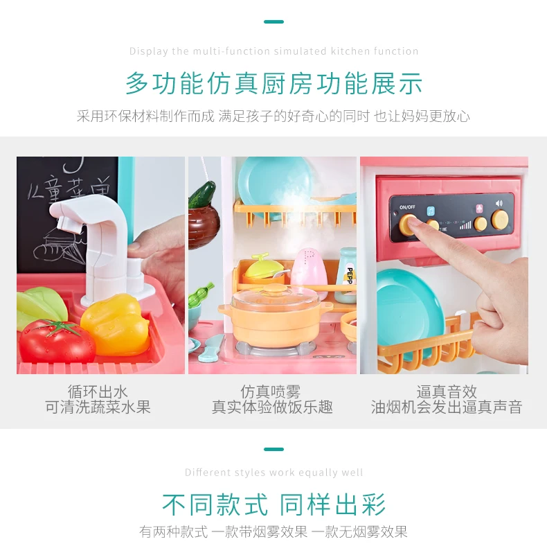 Маленькая детская кухонная утварь Ling, набор игрушек, модель повара для готовки, действительно комбинация на материковой части Китая, эффективная 3-6 лет 5-7