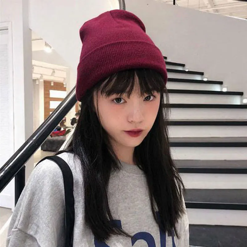 

Beanie for Women Men Unisex Cuffed Plain Warm Winter Ski Hat Skull Soft Stretch Daily Knit Cap TC21