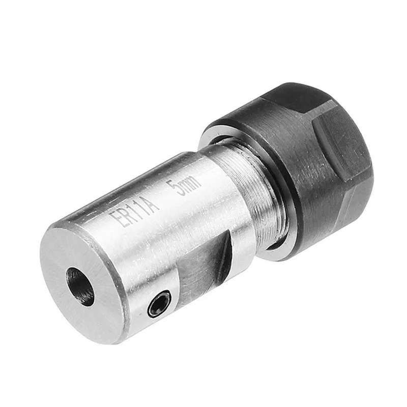 7Pcs ER11 1-7mm Spring Collet Set With ER11A 5mm Extension Rod Motor Shaft Holder High Grade 45 Carbon Steel Tool Holder