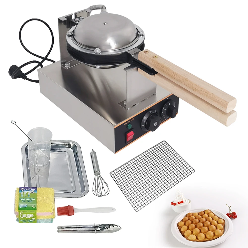 

1400W Commercial Electric egg bubble waffle maker Eggettes puff cake Non-stick baking machine egg Muffin cake machine 220V/110V