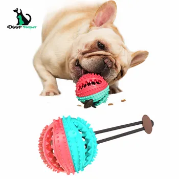 

Molar Bell Sound Ball Phonation Dog Food Teeth Cleaning Chew Toys for Dog Leaking Rubber Talking Toys Dog Accessories DT-012