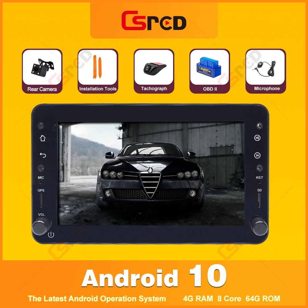 Csred Android 10 для Alfa Romeo Spider Brera 159 Sportwagon Автомобильная Мультимедийная система