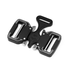 Fivela de cinto 27mm 38mm 45mm cinto tático liberação rápida metal duplo cinto fivela webbing esportes ao ar livre escalada cinto clipe