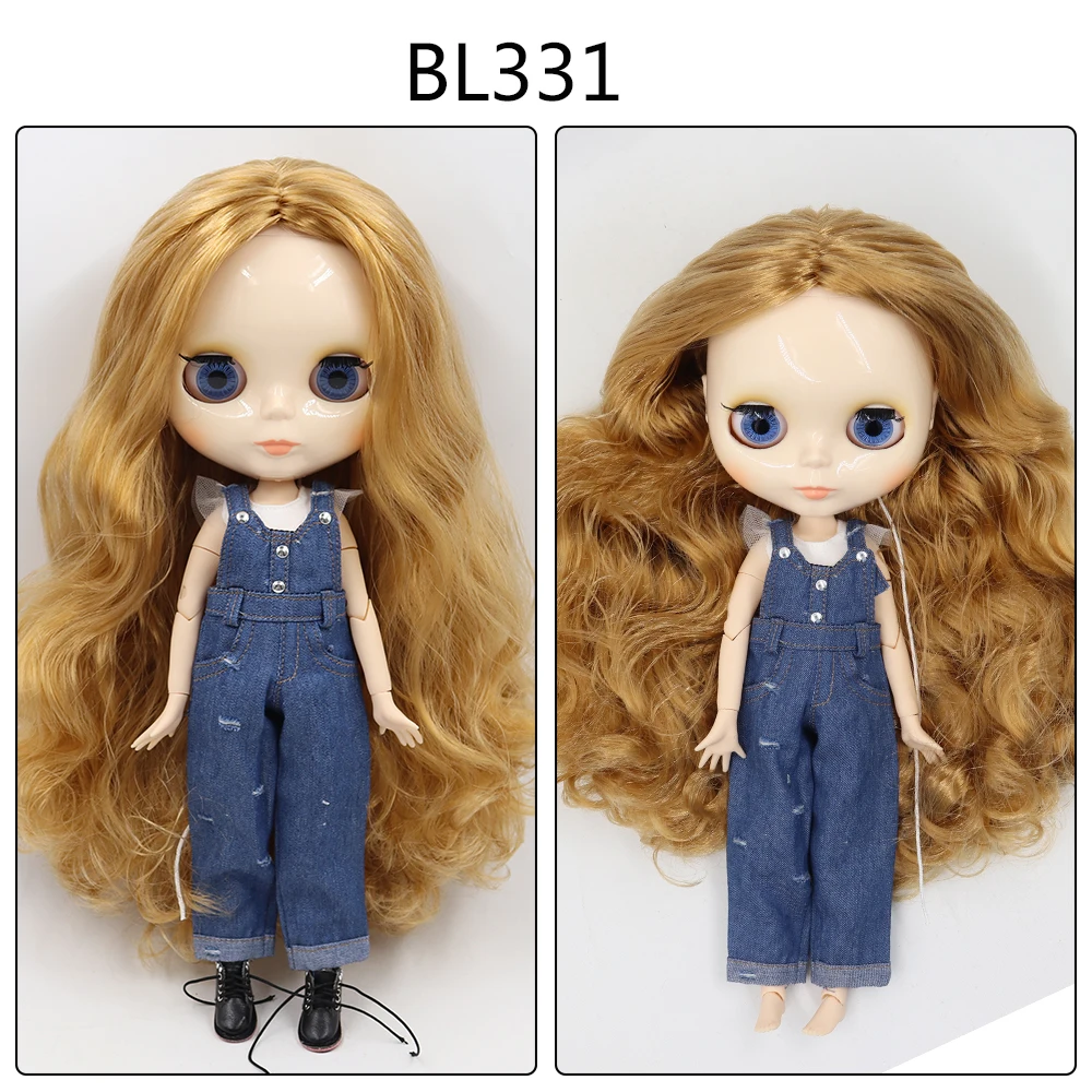 Troglodyte mignon – Premium Custom Neo Blythe Poupée aux cheveux blonds, à la peau blanche et au joli visage brillant 1