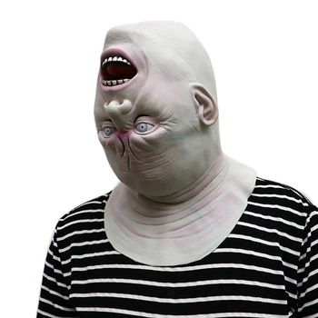 

New Arrival Great Fun Down Full Head Deluxe Novelty Halloween Scary Costume Party Latex Head Mask For Adults Drop Shipping 30#
