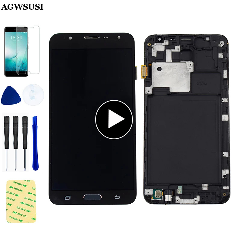 Для Samsung Galaxy J7 2015 j700 J700F J700FN J700M J700H/DS сенсорный экран дигитайзер сенсор стекло ЖК
