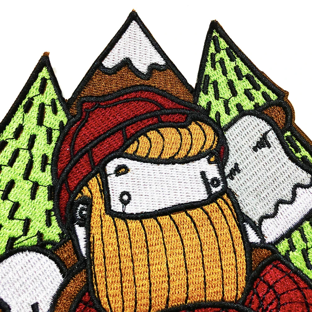 1 шт. Красивая оригинальность лес Lumberjack вышитые нашивки для одежды шапки значки DIY аппликации одежда гладить на наклейки