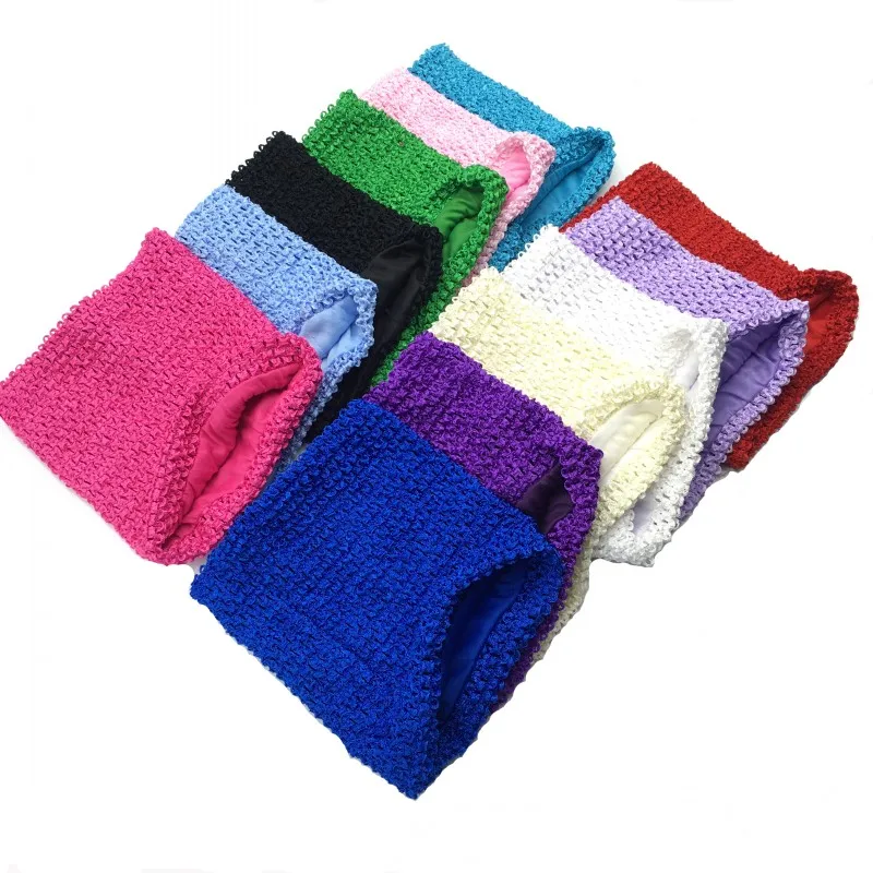 

1pc/lot 8inches Tutu Tube Crochet Lined Elastic Wrapped Chest 20x20cm Big Size Kintting Handmade Girls DIY Skirt Accessories