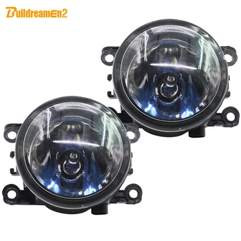

Buildreamen2 For Renault Megane Scenic Logan Laguna Car Styling Fog Light 100W Halogen Car Light 12V Fog Lamp Warm White 2 Piece