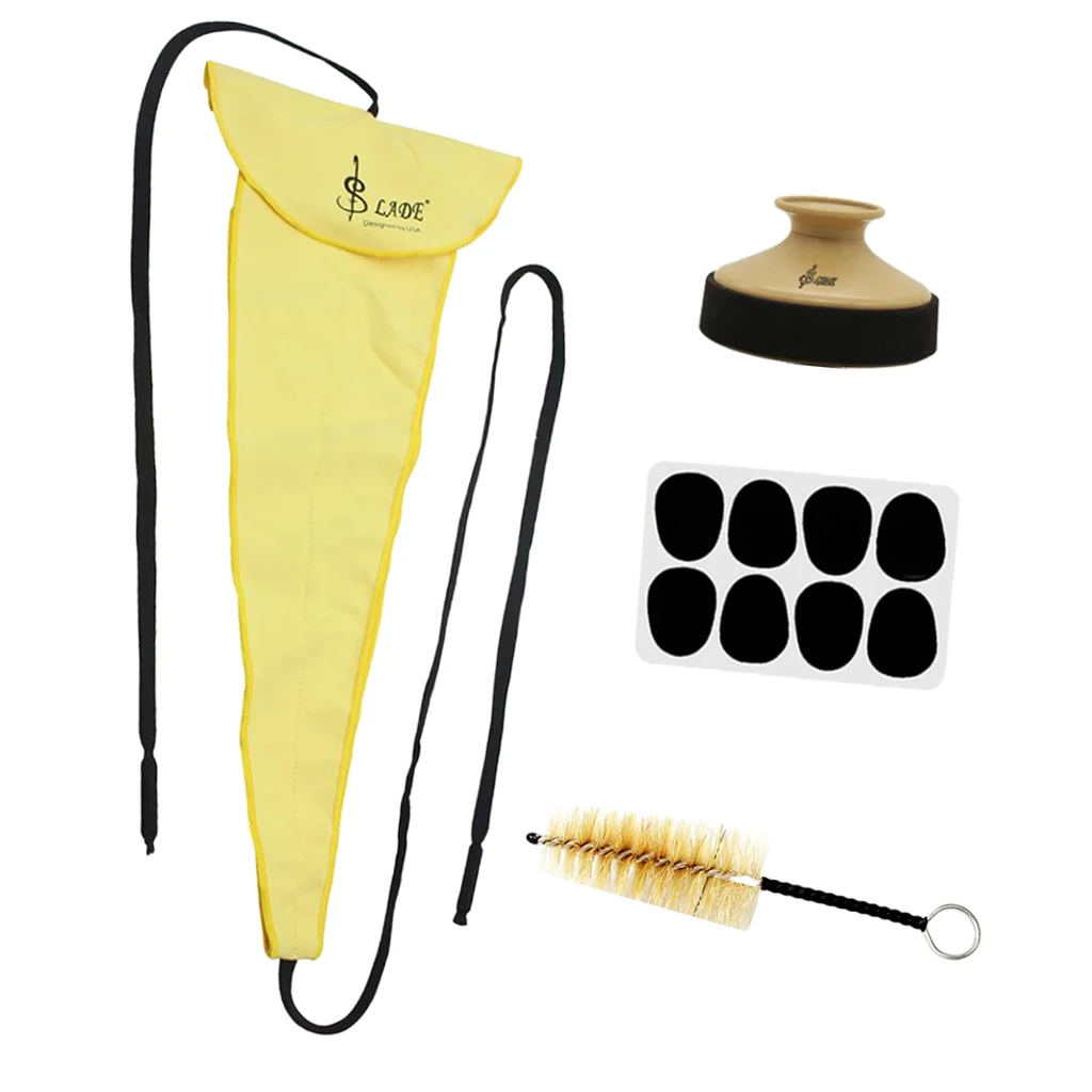 4 in 1 Saxophone Parts Passing Cloth Sax Mute Flute Head Brush