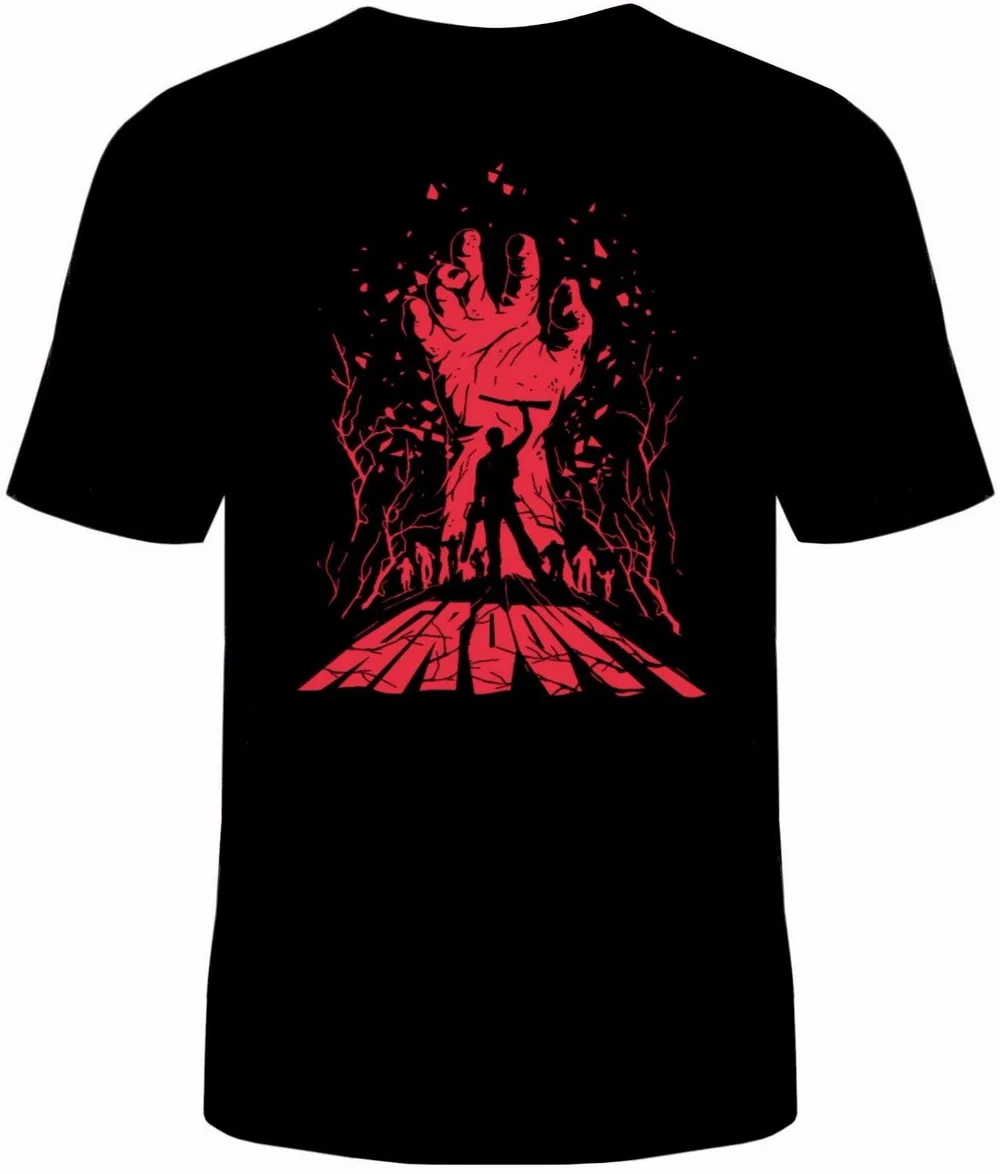 

Evil Dead Army Of Darkness T-Shirt Unisex Funny Groovy Ash Halloween Sizes New Cotton Tee Shirt Personality Custom