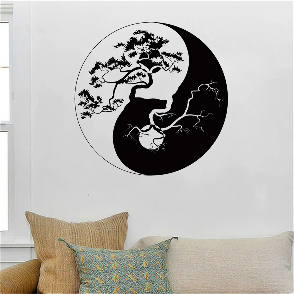 Yin & yang wandtatoo-MURALE-fliessenaufkleber-wall Décalque-wall autocollants Yin & yang wandtatoo-MURALE-fliessenaufkleber-wall Décalque-wall autocollants
