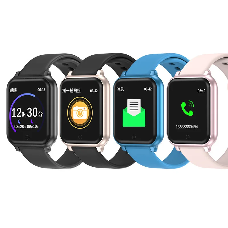 Новые умные часы B58 для мужчин и женщин, мониторинг сердечного ритма, кровяного давления, B57 Plus, Q9, P68, умные часы, фитнес-трекер для iPhone, Xiaomi