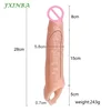 FXINBA 28cm Huge Penis Sleeve Bigger Cock Extender Sleeve Extended Dick Enlargement Reusable Condom Adult Sex Toys For Men 1