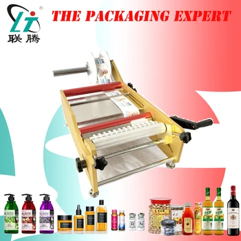 

Manual Round Bottle Labeling Machine Labeler Packing Adhesive Sticker For Glass Plastic Bottles Can Labelling Tool Free Shipping