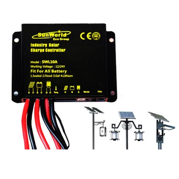 

20A / 10A 12V 24V Solar Charge Controller Lithium / Colloid / Lead Acid General Solar Panel Photovoltaic Controller LCD