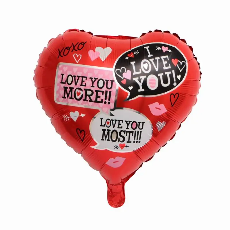 22 10 шт., 18 дюймов, воздушные шары с надписью I Love You Heart, надувные гелиевые шары из фольги, украшения для свадьбы, дня рождения, вечеринки, товары для Дня Святого Валентина - Цвет: 22