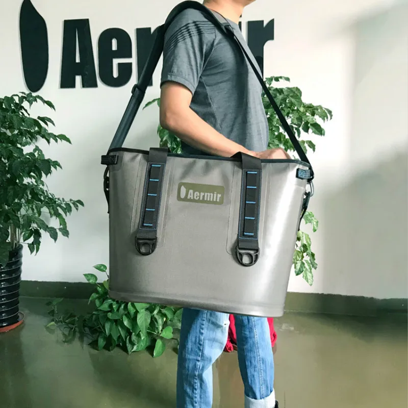 30L ручная Термосумка для кемпинга, сумка для льда, холодильник, дорожная Термосумка из ТПУ, мягкая упаковка для улицы при гололеде, сумка, открытый набор для пикника