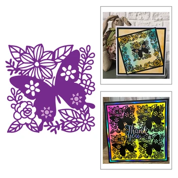 

2020 New Hot Animal Butterfly Flower Leaf Background Metal Cutting Dies For and Scrapbooking Foil Card Making Crafts no stamps