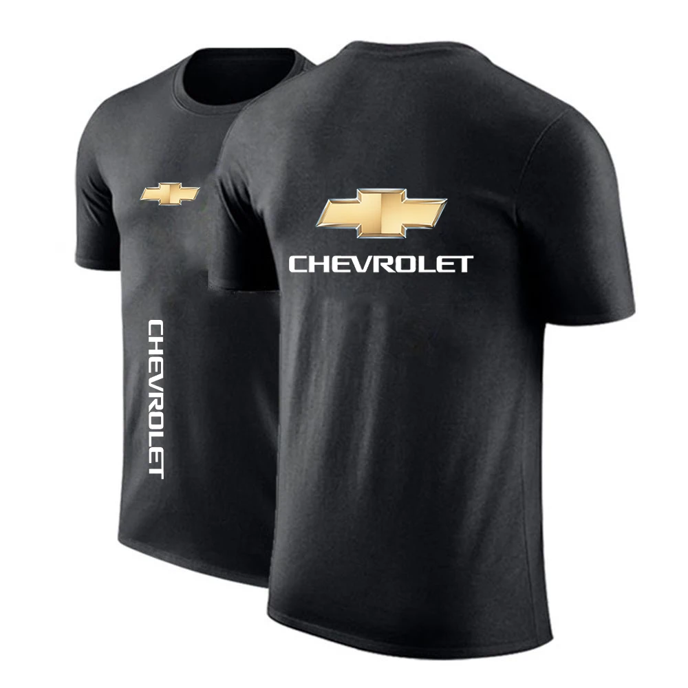 Летняя мужская Спортивная футболка с логотипом автомобиля Chevrolet -S удобная одежда