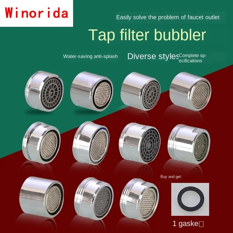 Faucet Bubbler Kitchen Dish Basin Bathroom Basin Filter Mouthpiece Foam Splash-proof Spout Fitting bathroom faucet water tap faucet