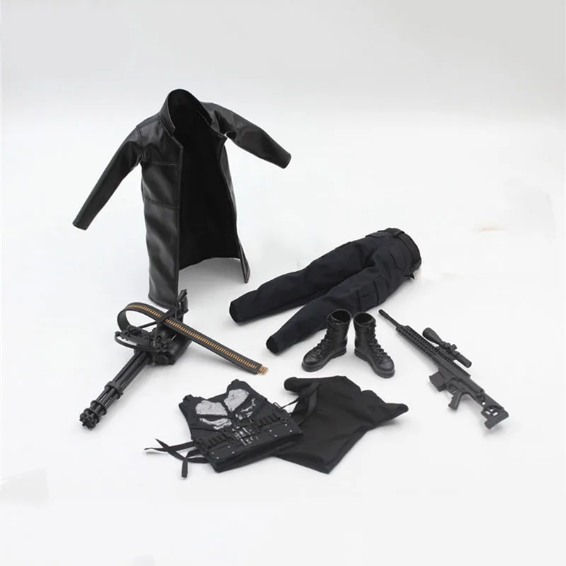 PROD 1005002326911710 Toys Works TW003 1/6 Punisher Frank Castle
Costume Rebellious Clothes Set with Weapon for 12 Male Action Figure
Head Body