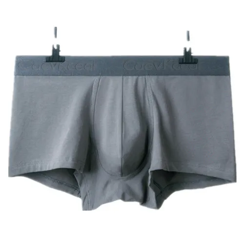 Dark gray Мужские трусы из сетчатого хлопка, мужское нижнее белье, боксеры, дышащие мужские боксеры, одноцветные трусы, удобные брендовые сексуальные шорты Jdren - Цвет: Dark gray