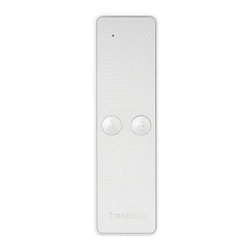 

Portable K6 Multi Language Voice Translator Wireless Smart Translation Instant 68 Languages for Travel Learning White