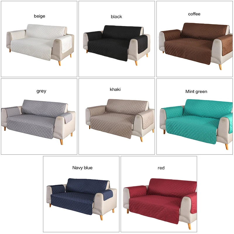 Sofa Couch Cover Chair Throw Pet Dog Kids Mat Furniture Protector Reversible Washable Removable Armrest Slipcovers A22