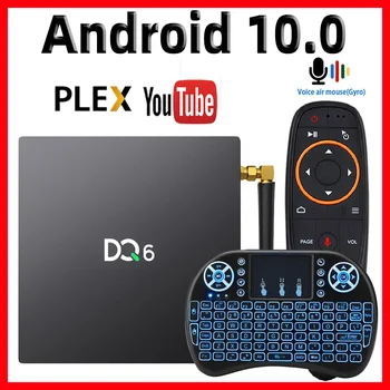 

2020 Android 10 TV Box DQ6 Max 4GB RAM 64GB ROM Rockchip RK3318 Android TVBox 4K H.265 Google PlayStore Youtube PLEX Set top Box