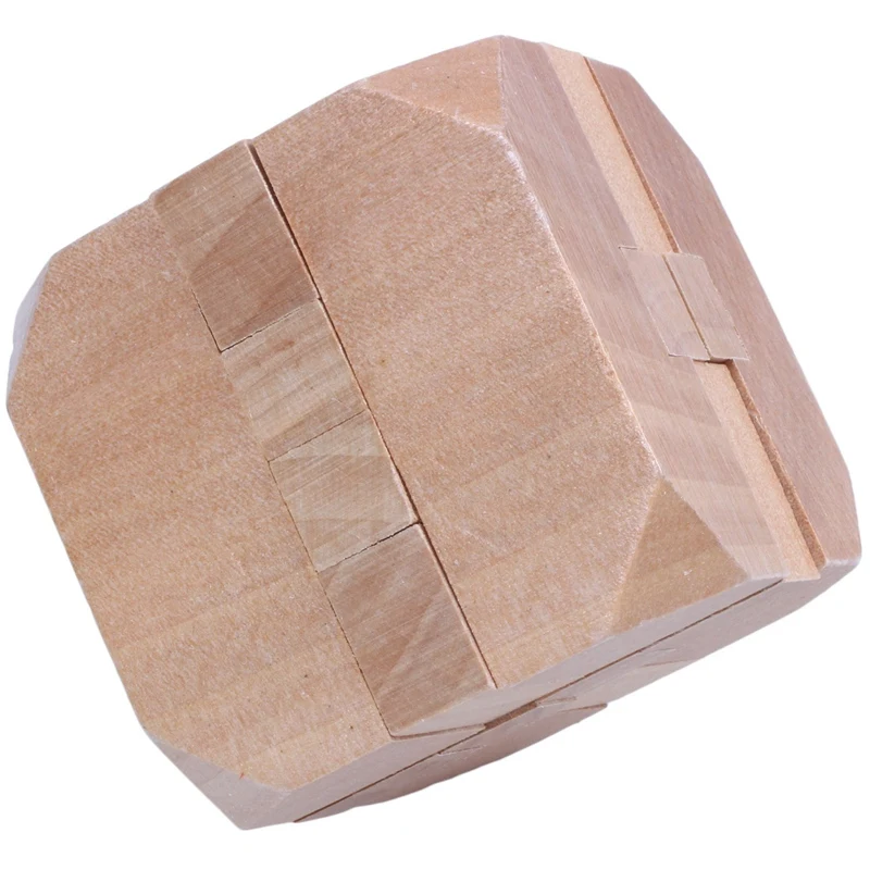 Деревянный Tetrakaidecahedron замок логическая головоломка заусенцы головоломки головоломка интеллектуальная Сборка игрушки